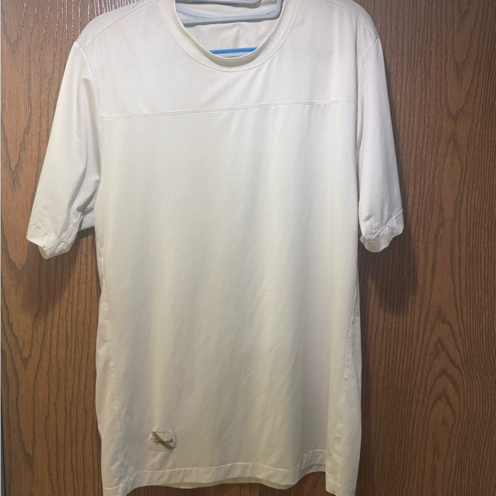 Tracksmith Cream Short Sleeve Tee